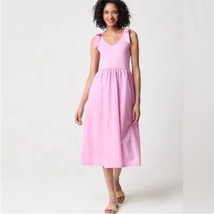 J Crew Woman’s bow strap knit mixy dress in Lotus Bloom size 2X